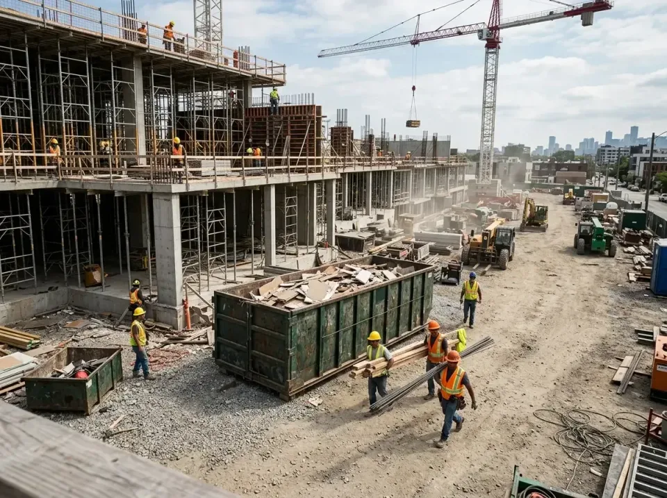 commercial-construction-site-w-002 — frequently asked questions, Low Cost Construction Dumpster Rental in Worthington, MN